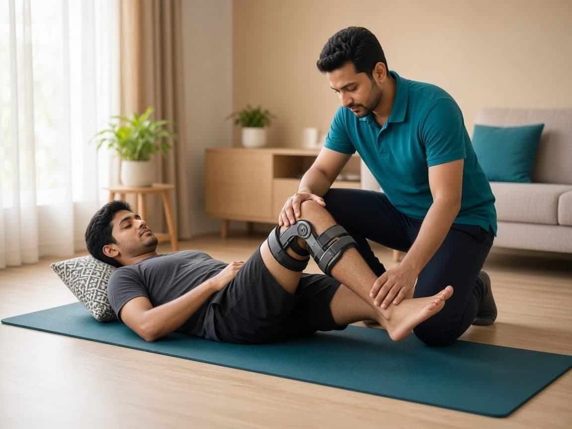 ACL rehab (post-op) — physiotherapy session