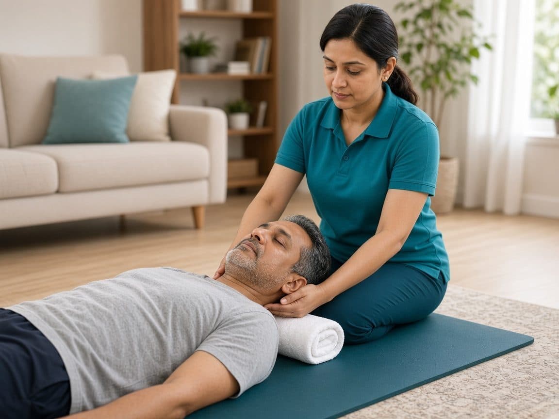 Cervical spondylosis — physiotherapy session