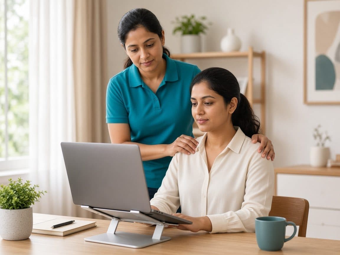 Posture correction — physiotherapy session